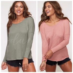 Olive or mauve top